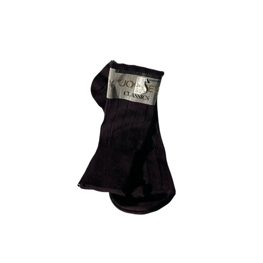 Jockey Classic Socks Men's Shoe Size 10-13 Chocolate Brown Cotton Blend